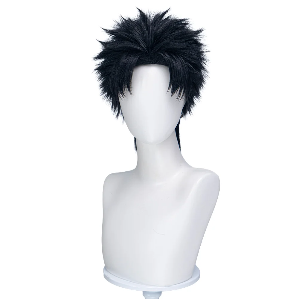DokiDoki Manga Anime KAGURABACHI Cosplay Chihiro Rokuhira Wig Short Straight Black Hair - Image 5