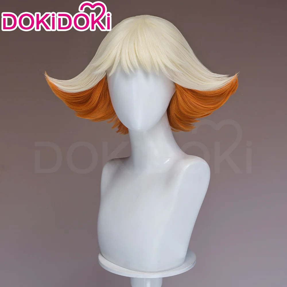 DokiDoki Manga Anime Witch Hat Atelier Cosplay Alaira Wig Short White Orange Hair - Image 3