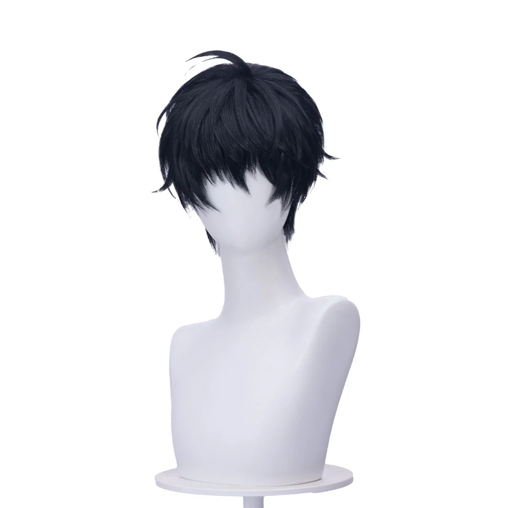 【Ready For Ship】DokiDoki Manga Lost in the Cloud Cosplay Yeon Skylar Wig Short Straight Black Hair Yaoi Manhwa - Image 5