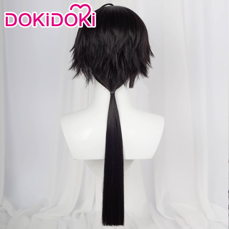DokiDoki Anime The Case Study of Vanitas Cosplay Vanitas Cosplay Wig / Earrings Vanitas no Carte long Black Wig Men - Image 5