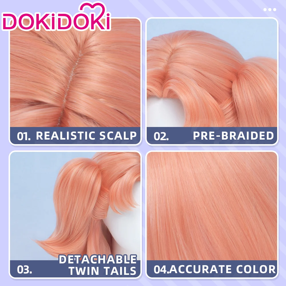 【Ready For Ship】DokiDoki Manga Anime Witch Hat Atelier Cosplay Tetia Cosplay Wig Long Curly Pink Hair Gradient - Image 12