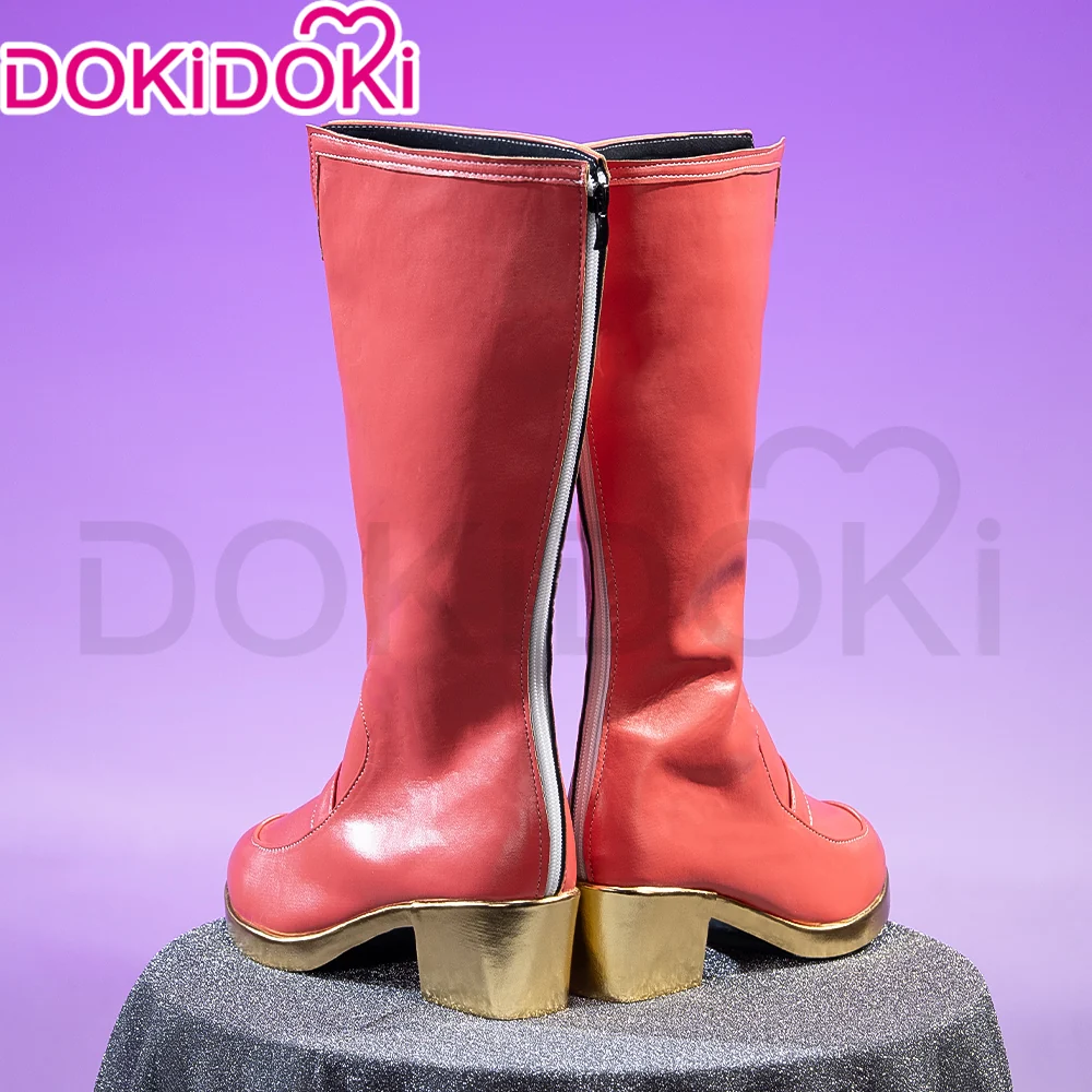 DokiDoki Anime Cosplay Shoes Pink Mid-Calf Boots - Image 2
