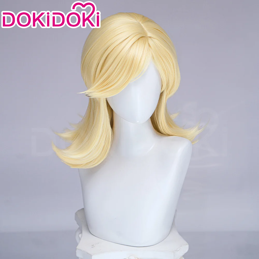 【Ready For Ship】DokiDoki Mange Anime Cosplay Wig Blonde Long Curly Hair - Image 3
