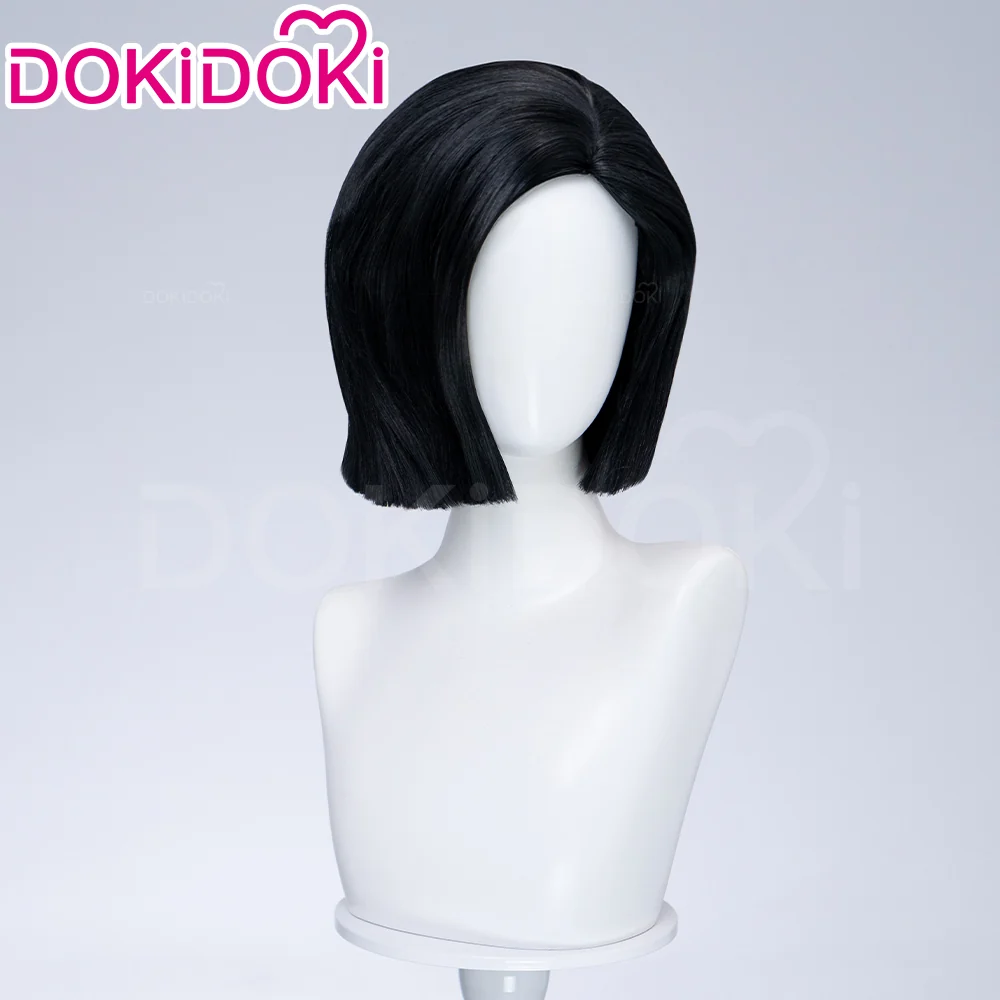 【Ready For Ship】DokiDoki Movie Anime Cosplay Women Wig Short Straight Black Hair - Image 3