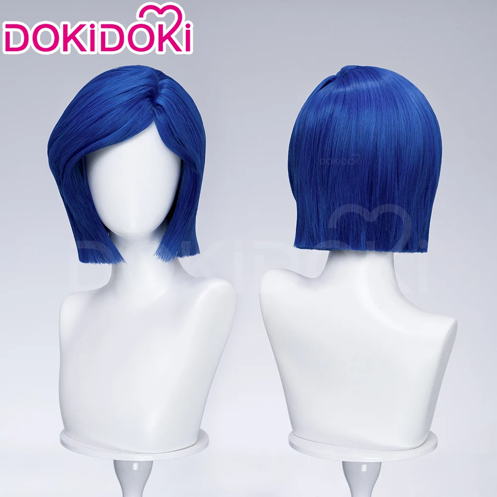 DokiDoki Movie Anime Cosplay Women Wig Short Straight Blue Hair