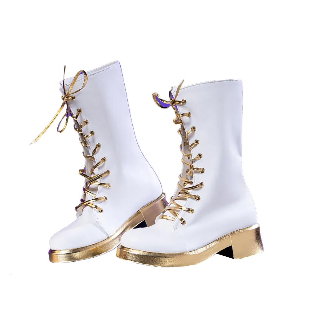 DokiDoki Movie Anime KPOP KILLER Cosplay White Shoes  GOLD  SERIES / WHITE SERIES - Image 6