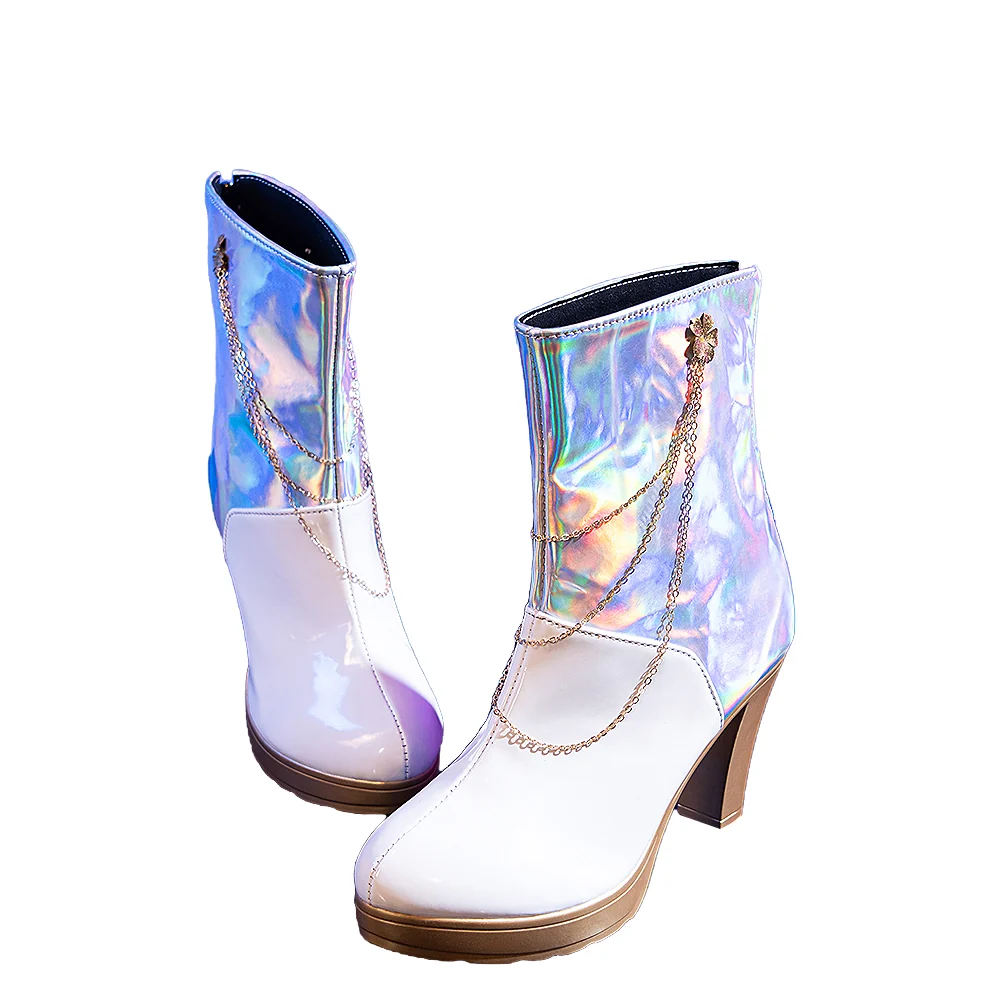 DokiDoki Movie Anime KPOP KILLER Cosplay White Shoes  GOLD  SERIES / WHITE SERIES - Image 8