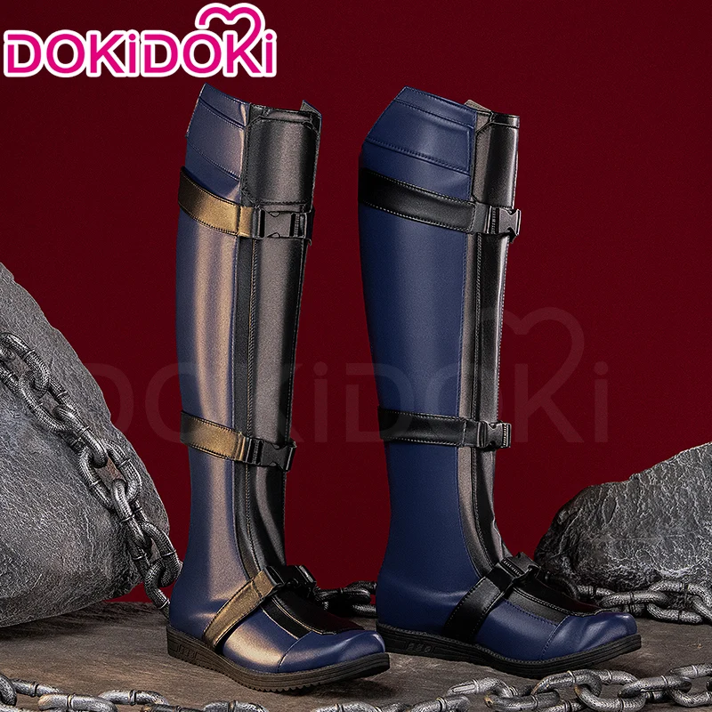 Dokidoki Movie Cosplay Black Yellow Man Shoes - Image 3