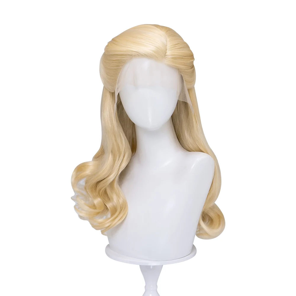【Normal Ver Ready For Ship】【Front Lace】DokiDoki Movie Cosplay Women Wig Long Curly Blonde Hair - Image 11
