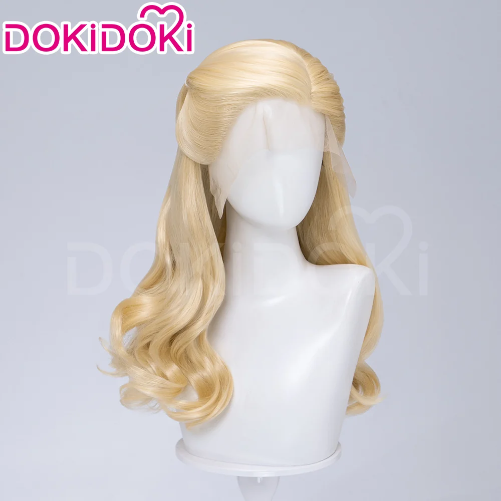 【Normal Ver Ready For Ship】【Front Lace】DokiDoki Movie Cosplay Women Wig Long Curly Blonde Hair - Image 9