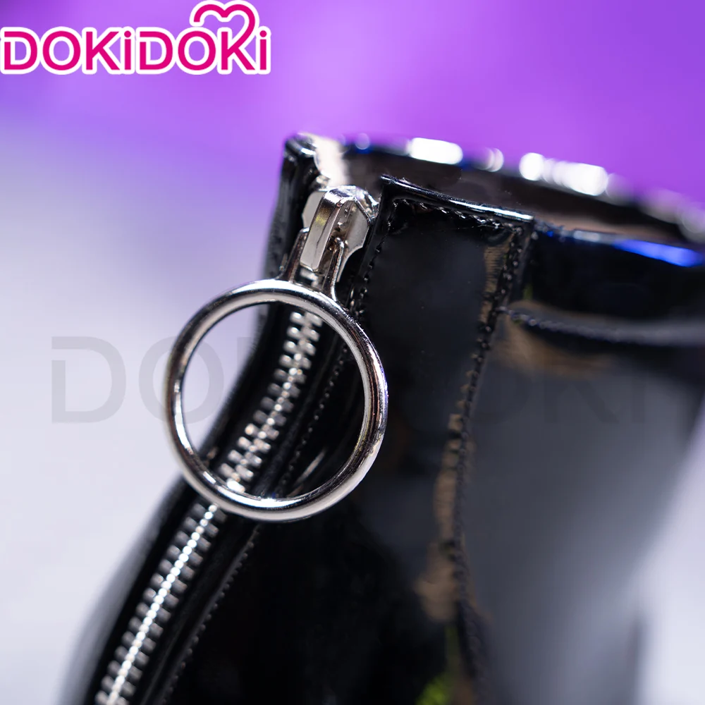 DokiDoki Music Project Cosplay Round 7 Shoes Black High Heels R7 - Image 4