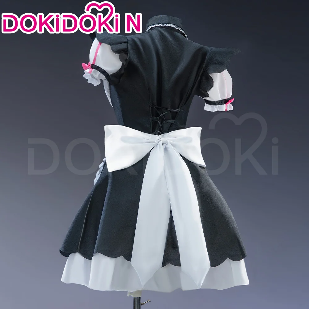 【Size S-2XL】DokiDoki-N Game Nekopara Cosplay Vanilla / Chocola Costume Blue / Pink Cute Maid Outfit - Image 8