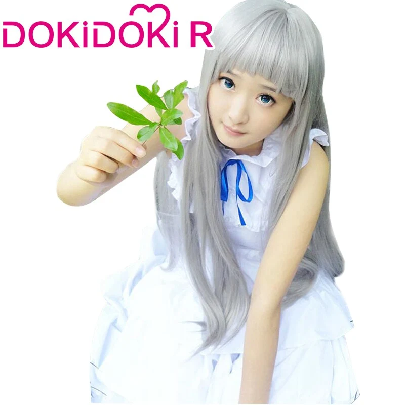 DokiDoki-R Anime Anohana Cosplay Honma Meiko Women Costume - Image 4