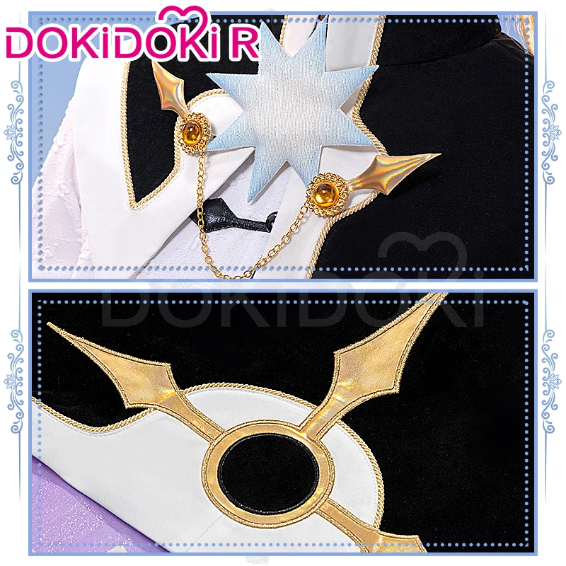 【In Stock】DokiDoki-R Anime Card Captor Sakura Cosplay Kinomoto Sakura Costume Black / White Dress - Image 5