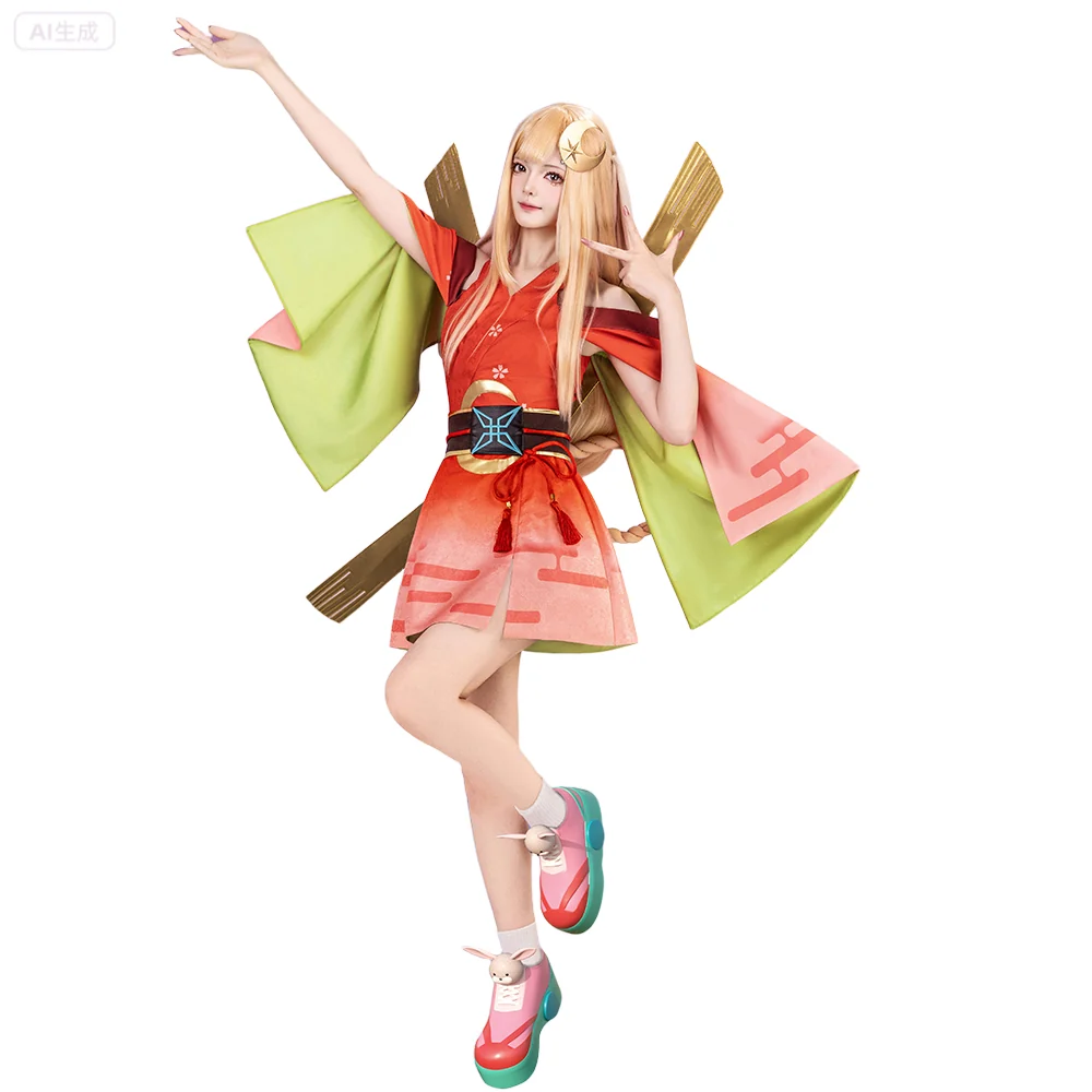 【Ready For Ship】DokiDoki-R Anime Cosmic Princess Kaguya! Cosplay Kaguya Costume - Image 5