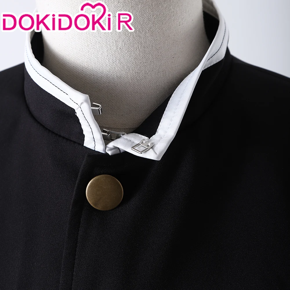 【Size XS-XL】DokiDoki-R Anime Cosplay Black White Men Costume Uniform - Image 5
