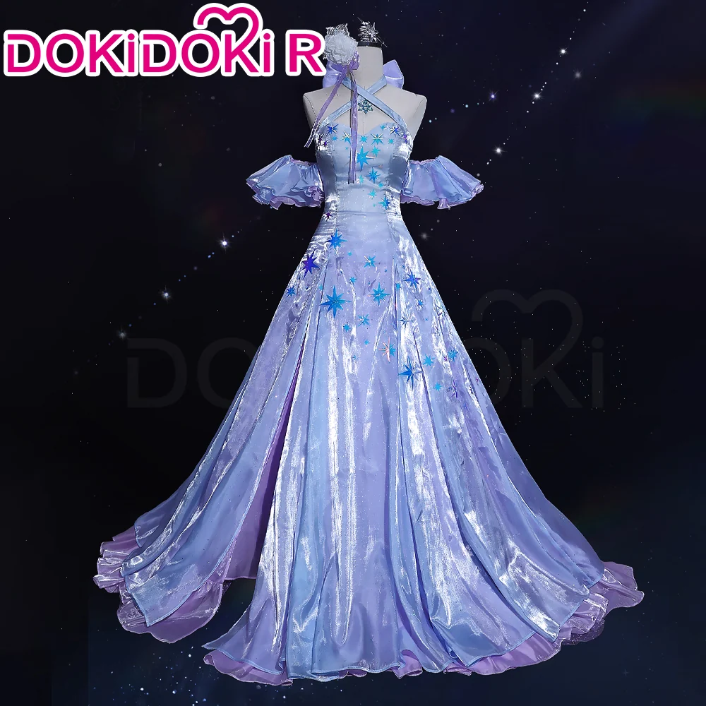 DokiDoki-R Anime Cosplay Costume Purple Crystal Dress - Image 2