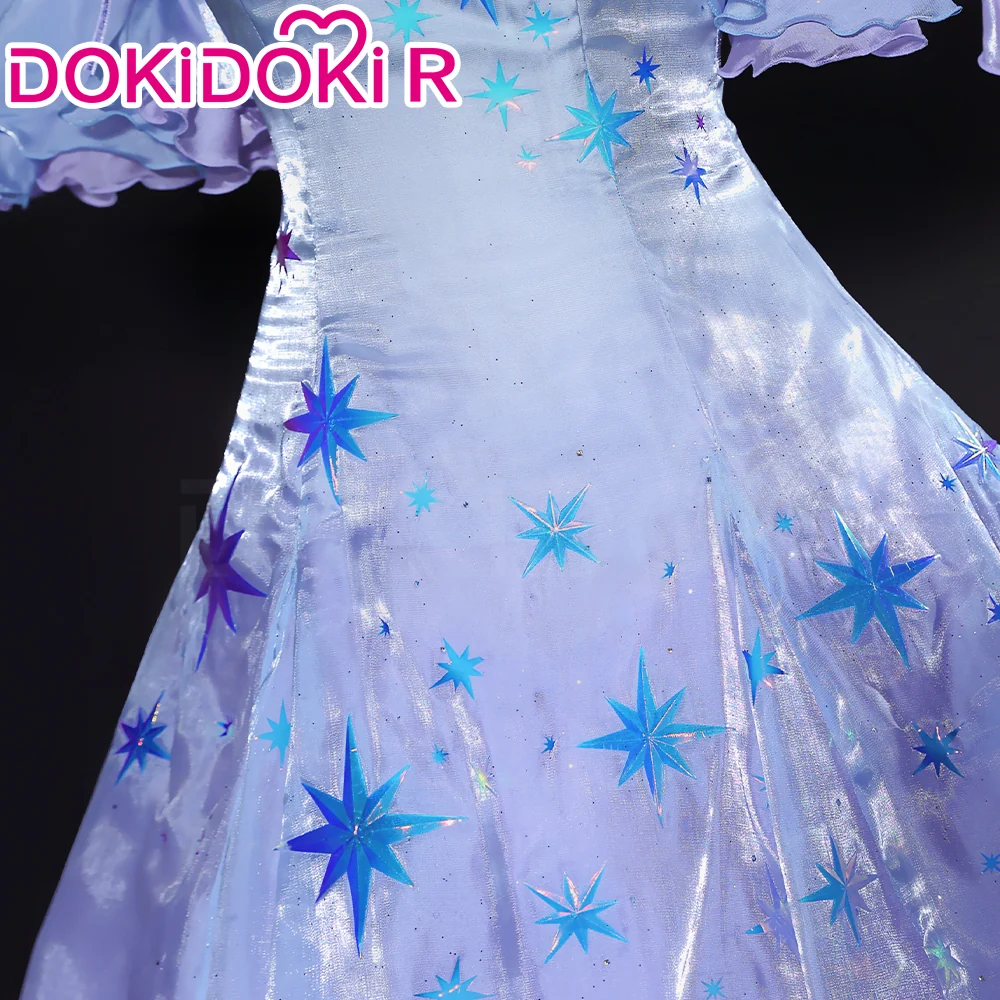 DokiDoki-R Anime Cosplay Costume Purple Crystal Dress - Image 3