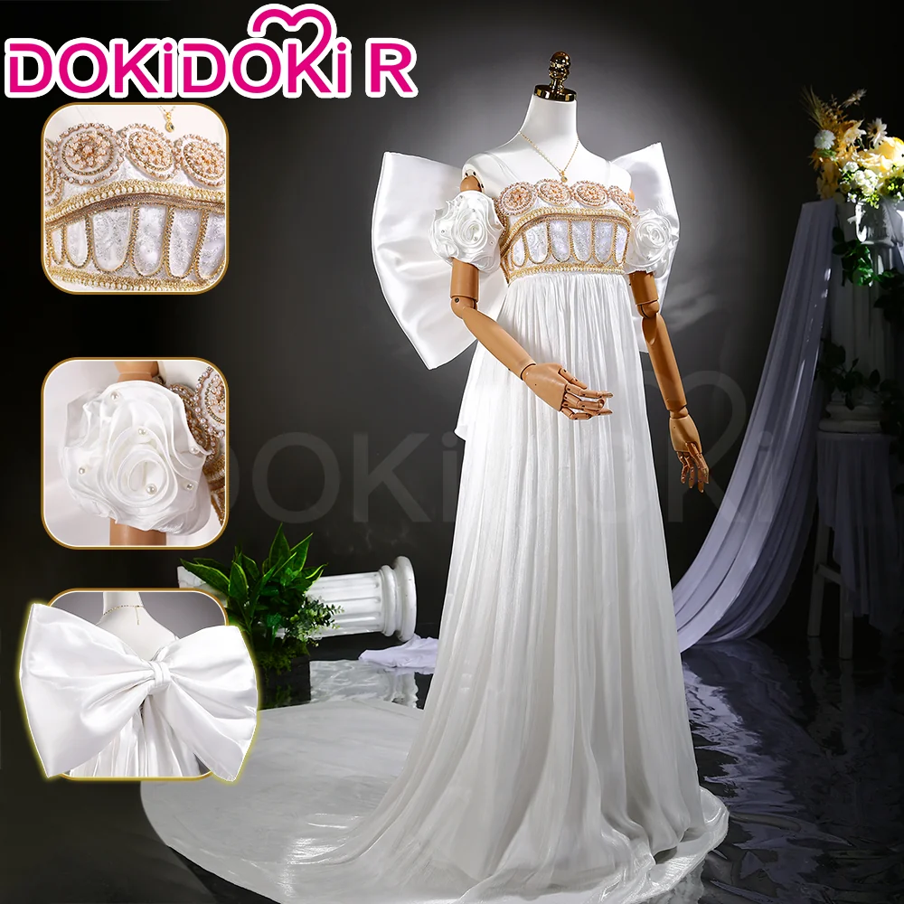 【Partially Ready For Ship】【Size XS-3XL】DokiDoki-R Anime Cosplay Costume White Princess Dress