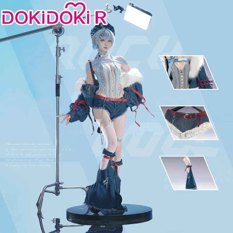 DokiDoki-R Anime Cosplay Rock Band Costume Bule MengYaXiang Studio Doujin