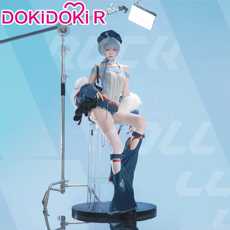 DokiDoki-R Anime Cosplay Rock Band Costume Bule MengYaXiang Studio Doujin - Image 2