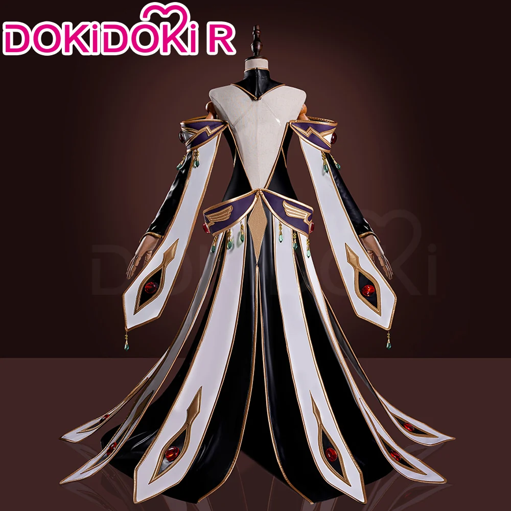 【Size XS-2XL】DokiDoki-R Anime Cosplay Emperor / Queen Costume White / Black Uniform King Wear - Image 13