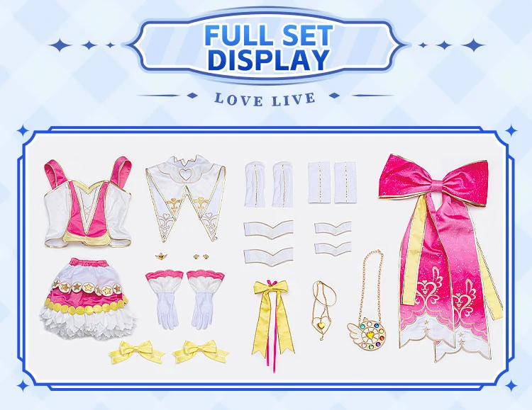 DokiDoki-R Anime LoveLive! School Idol Project Cosplay Hoshizora Rin Costume Make-up Magic - Image 7