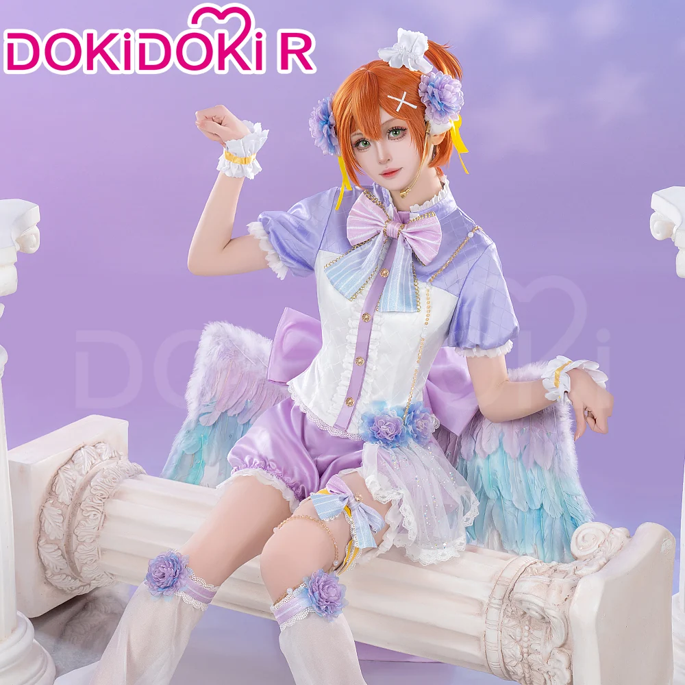 DokiDoki-R Anime LoveLive! School Idol Project Cosplay Lovelive Hoshizora Rin Costume / Wing White Day Angel Idol Project - Image 2