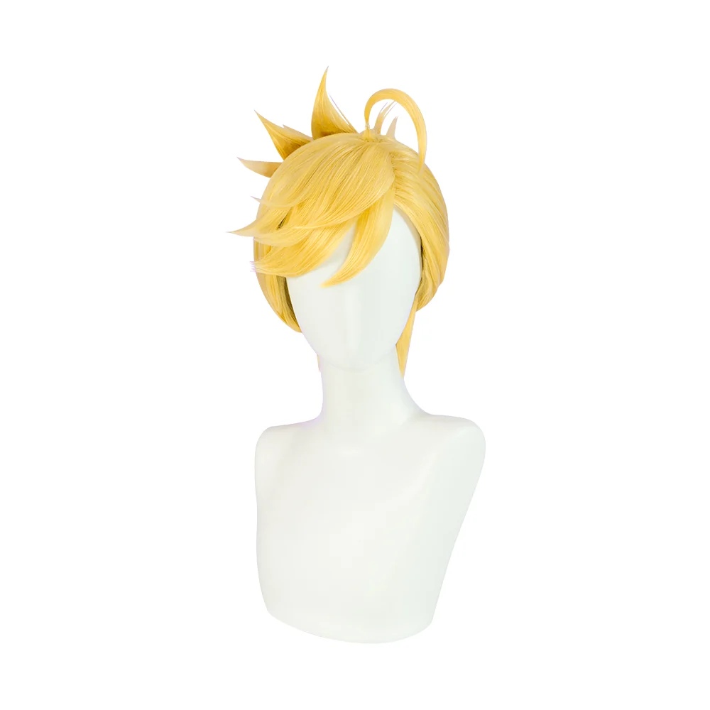 【Partially Ready For Ship】DokiDoki Anime Cosplay  Cosplay Wig Long Yellow Hair / Earrings - Image 11