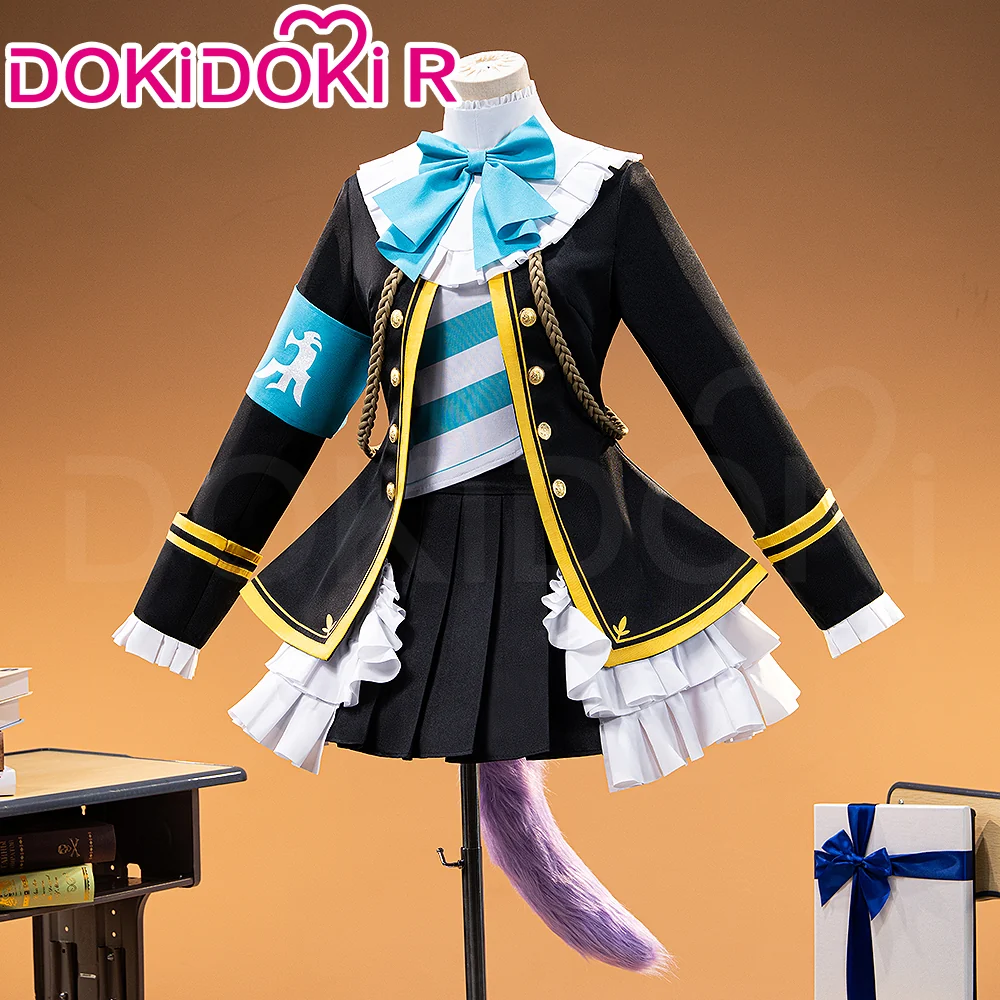 【Partially Ready For Ship】DokiDoki-R Game Cosplay The Final Battle Uniform In Black White
