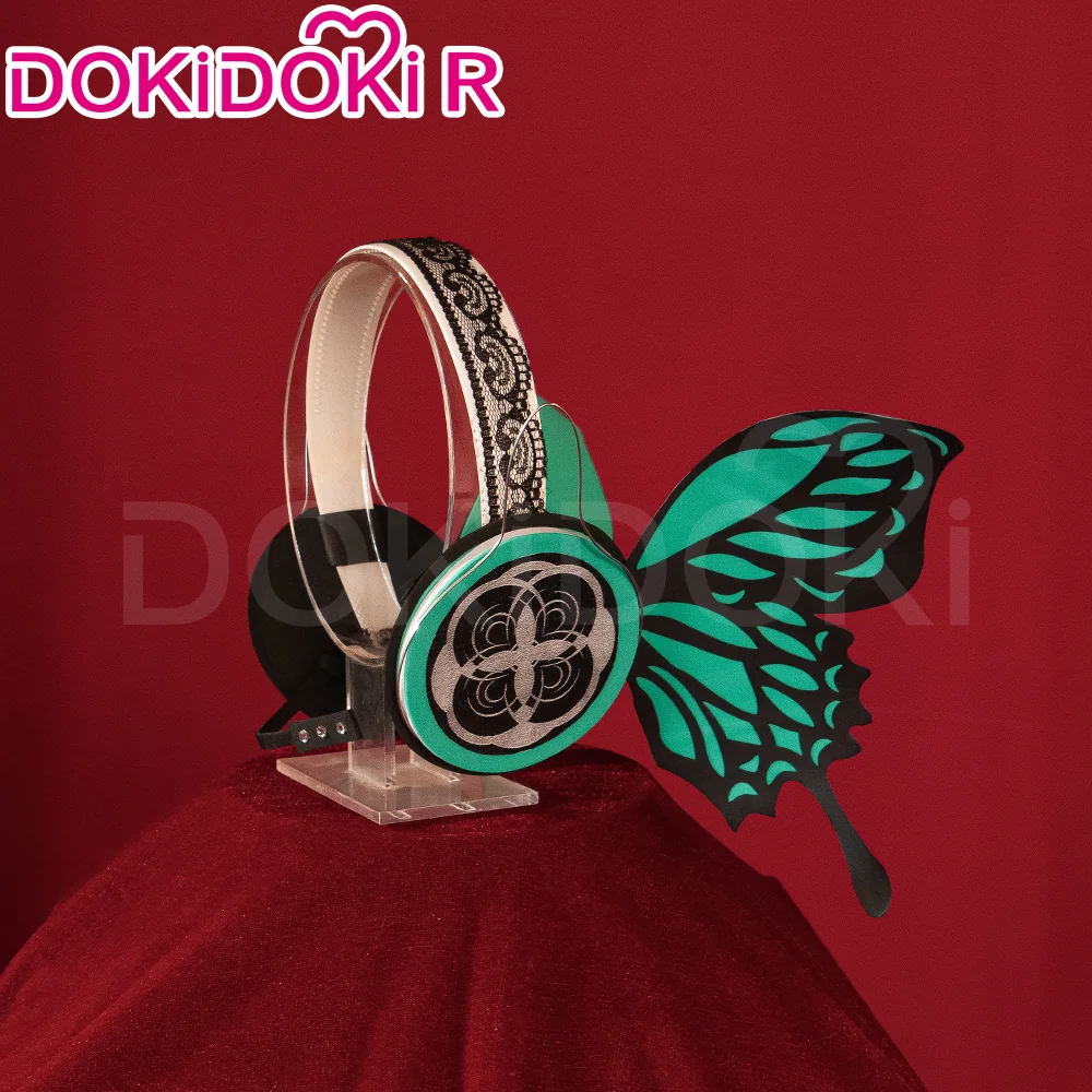 DokiDoki-R Cosplay Black Butterfly Dress Costume / Headphone / Cocktail Hat Magnet Gown - Image 13