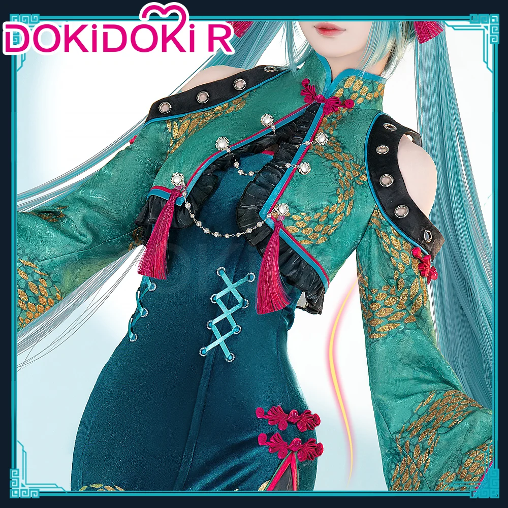 【In Stock】DokiDoki-R Cosplay Female Costume Green Dress Year of the Snake - Image 3