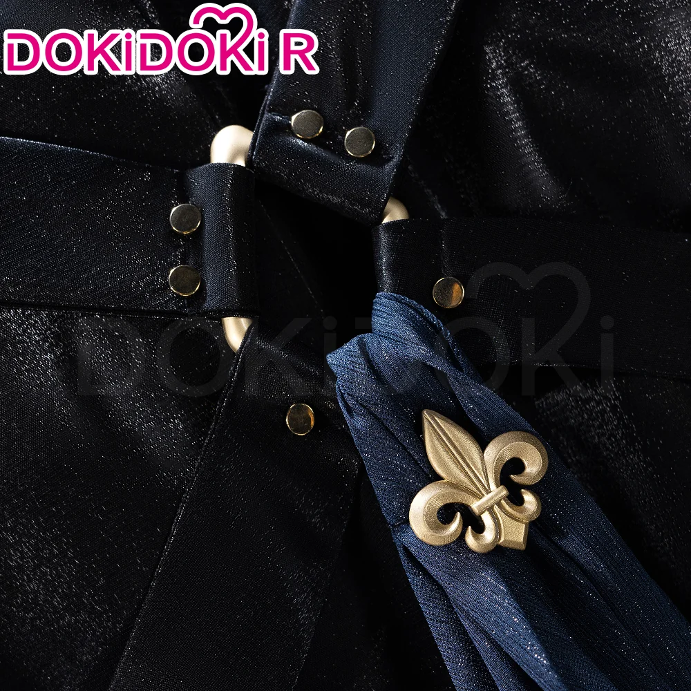 【In Stock】【Size S-3XL】DokiDoki-R Game Cosplay 5th Anniversary Costume Black Suit - Image 4
