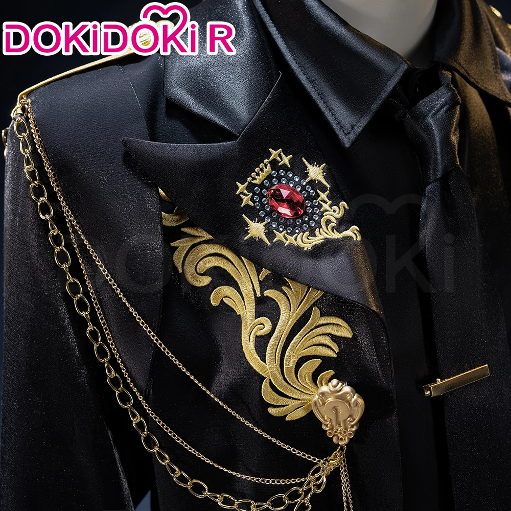 【In Stock】【Size S-3XL】DokiDoki-R Game Cosplay 5th Anniversary Costume Black Suit - Image 8