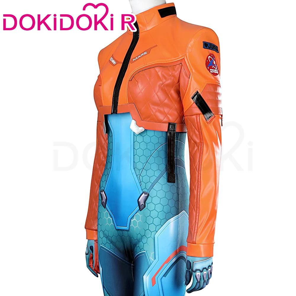 【Partially Ready For Ship】【Size XS-3XL】DokiDoki-R Game Cosplay Blue Tights Costume - Image 3