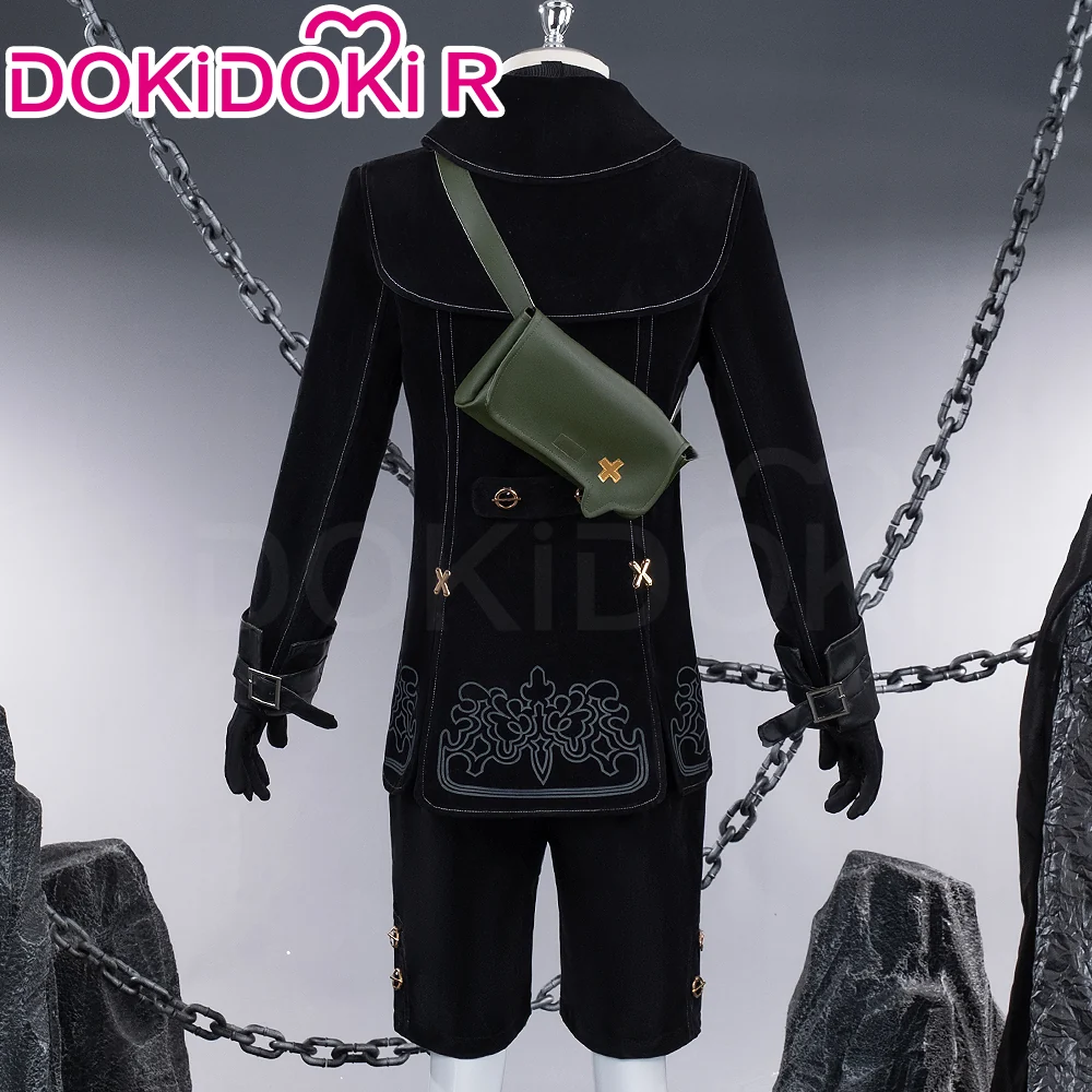 【In Stock】【Size XS-3XL】DokiDoki-R Game Cosplay Cosplay Cotsume Black Coat - Image 2