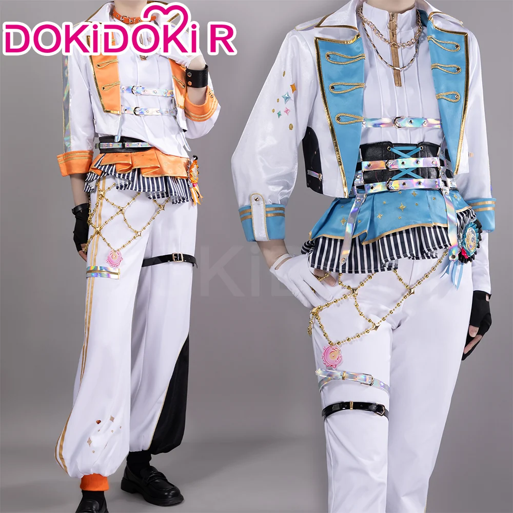 DokiDoki-R Game Cosplay Orange White Blue Costume Thanks Festival