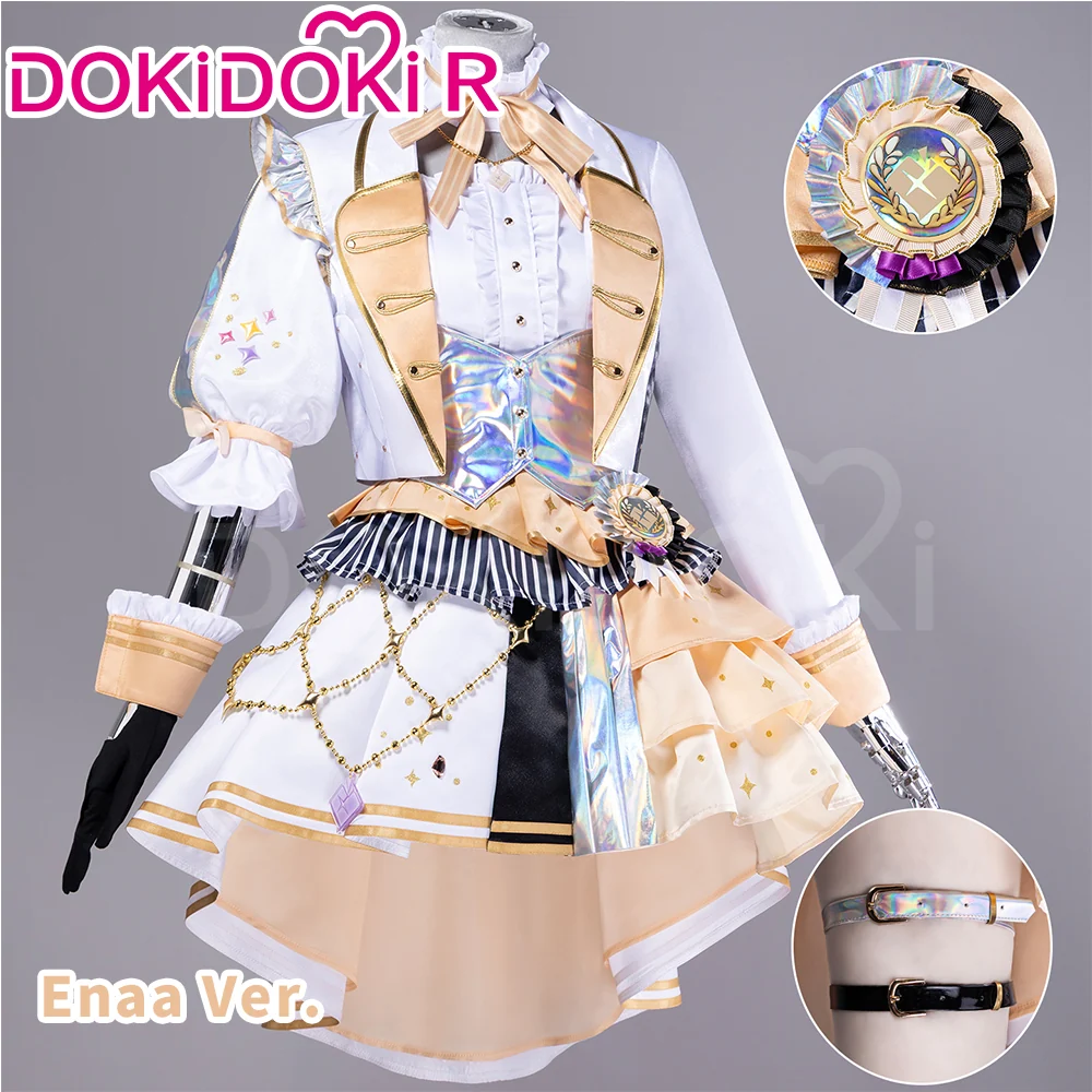 DokiDoki-R Game Cosplay Costume Pink Yellow Purple Red Dress Thanks Festival - Image 5