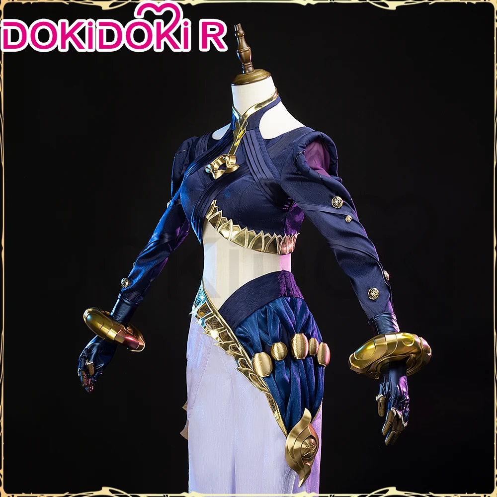 DokiDoki-R Game Cosplay Purple Costume Long Sleeve Crop Top - Image 2
