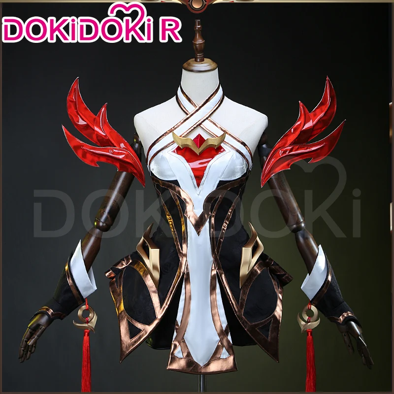 DokiDoki-R Game Fox Cosplay New Skin White Black Red Costume - Image 2