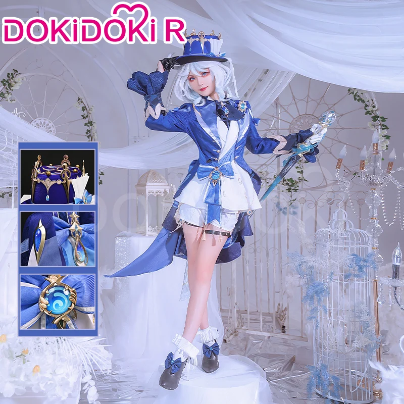 【Partially Ready For Ship】DokiDoki-R Game Genshin Impact Furina Costume Dress Focalors Fontaine