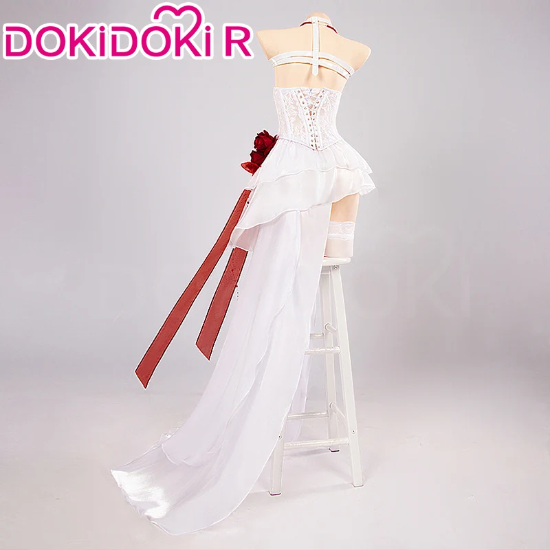 【In Stock】DokiDoki-R Game Cosplay Cosplay White Dress Costume Bonding Chain : Pain Eater - Image 4