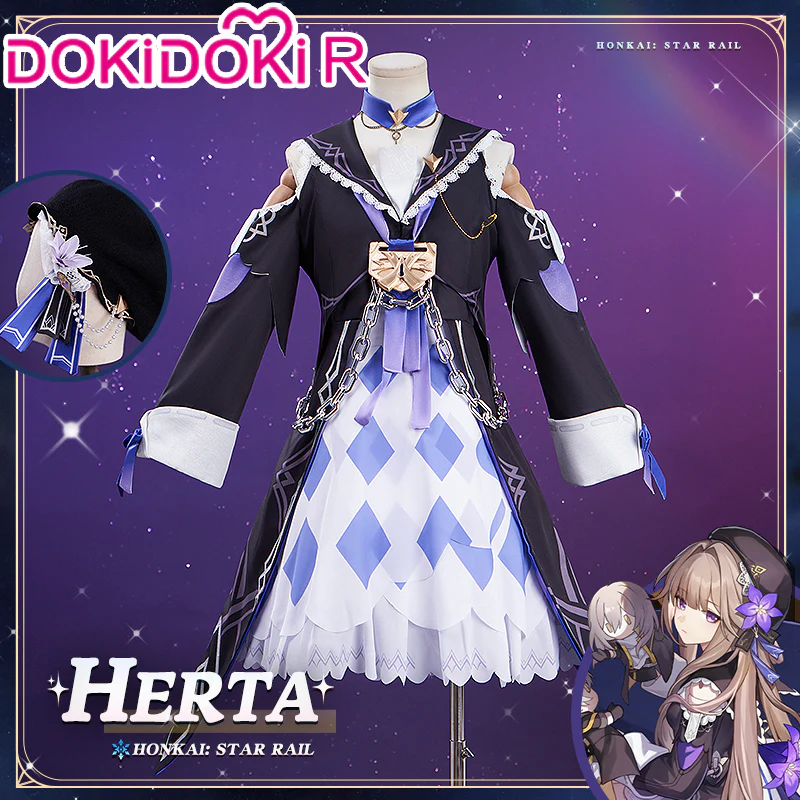 【In Stock】DokiDoki-R Game Honkai: Star Rail Cosplay Herta Cosplay Costume Dress - Image 5
