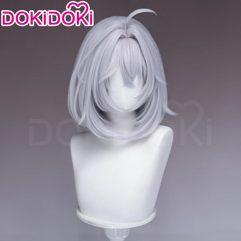 【Ready For Ship】DokiDoki Game Neverness to Everness Cosplay Esper Zero Female Wig Short Straight Grey Hair MC NTE - Image 3