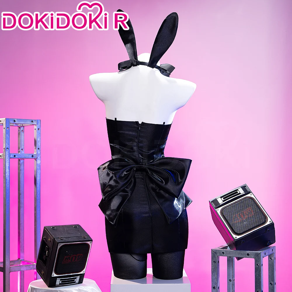 【In Stock】DokiDoki-R Music Video Cosplay Bunny Cafe Costume Black Dress 3rd anniversary - Image 2