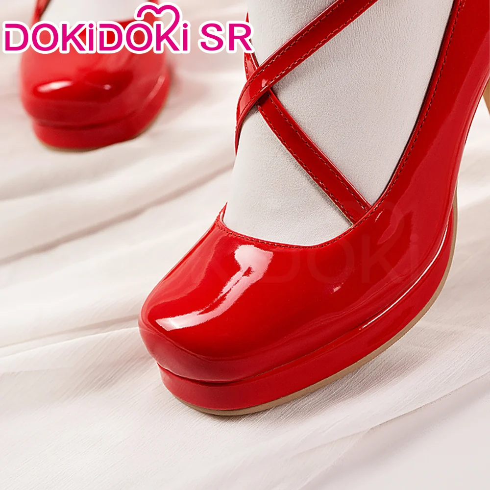 DokiDoki-SR Anime Cosplay Shoes Red High Heels - Image 3