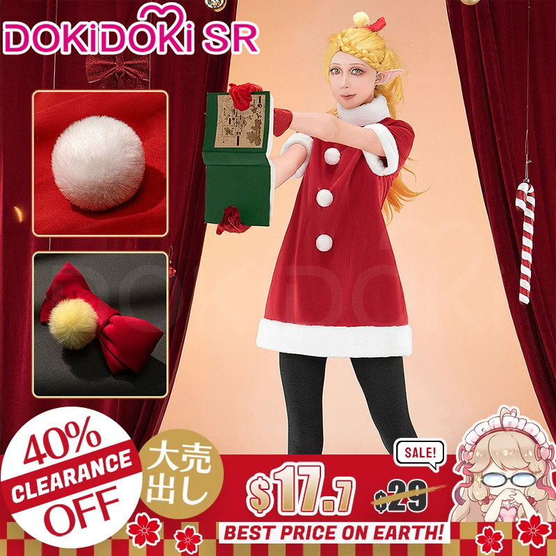 【Costume Ready For Ship】【Clearance Sale】【Size S-3XL】【Last Batch】DokiDoki-SR Anime Delicious in Dungeon Cosplay Marcille Donato Costume / Shoes Dungeon Meshi Christmas