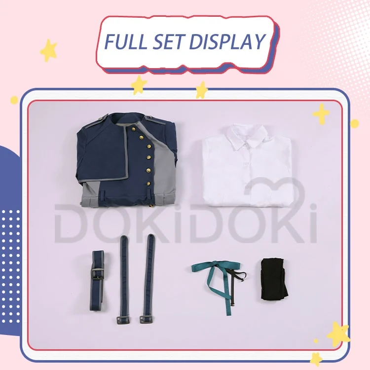 DokiDoki-SR Anime Lycoris Recoil Cosplay Inoue Takina / Nishikigi Chisato Cosplay Uniform Costume - Image 7