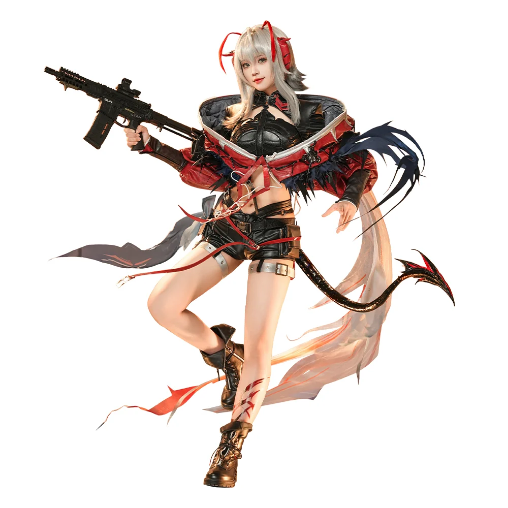 【Costume Ready For Ship】DokiDoki-SR Game Arknights Cosplay Wisadel W Costume / Wig 5th Anniversary - Image 6