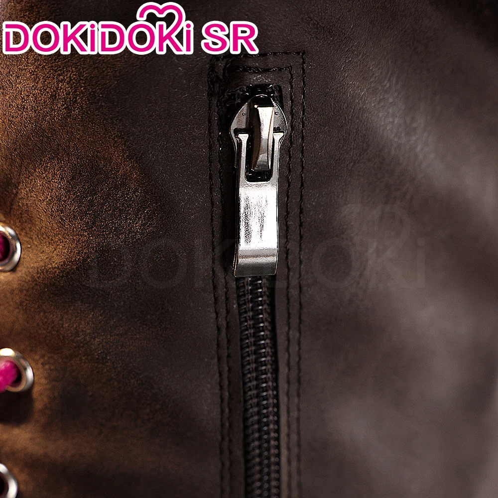 【Ready For Ship】【Last Batch】DokiDoki-SR Game Cosplay Female Shoes Brown Boots - Image 10